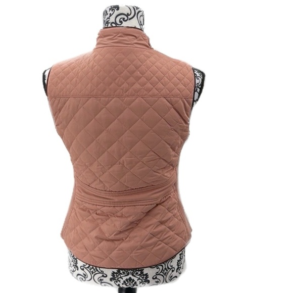 Love Tree Quilted Pink Vest with Gold Accents - Picture 10 of 13